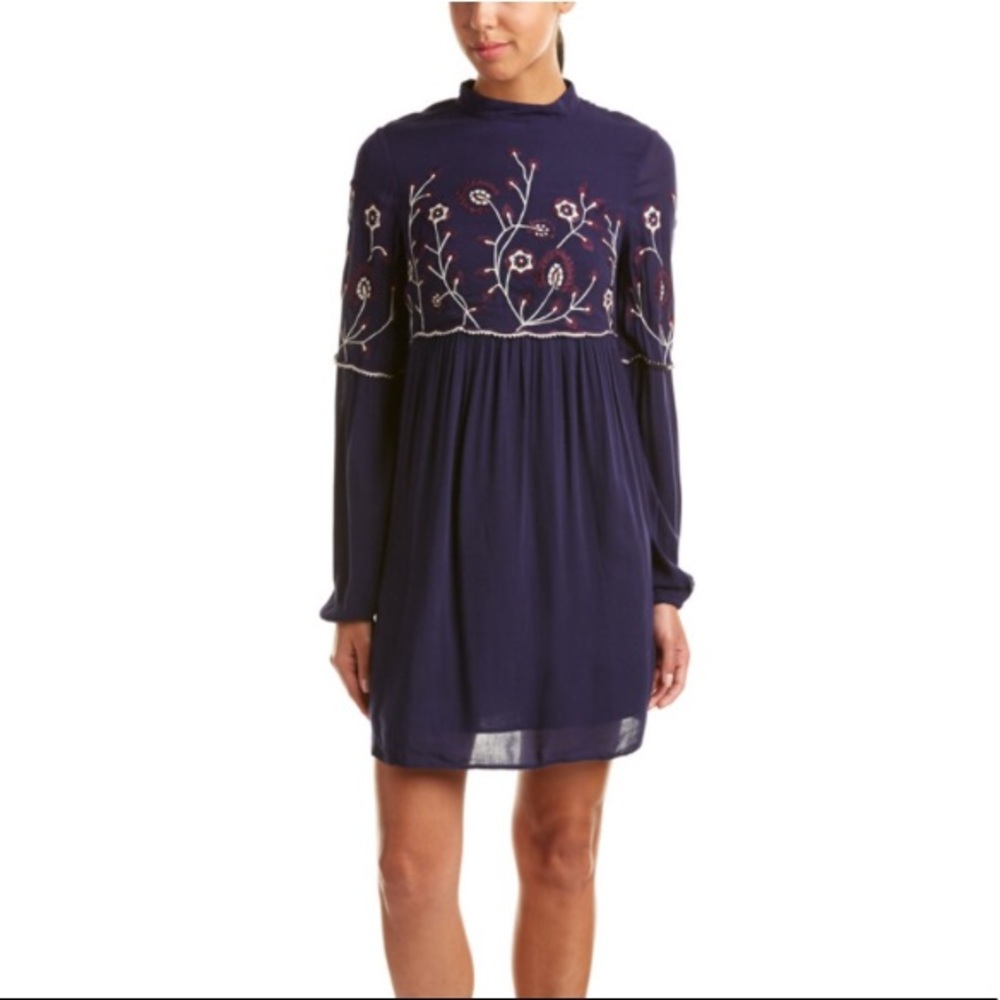 Parker Sadie Embroidered Peasant Shift Dress